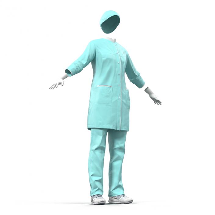 Female Surgeon Dress 2 3D