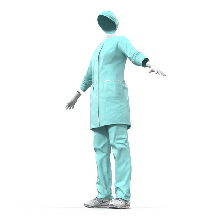 Female Surgeon Dress 2 3D