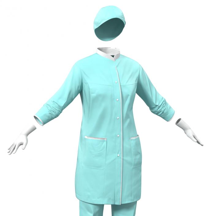 Female Surgeon Dress 2 3D