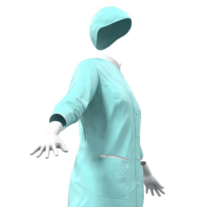 Female Surgeon Dress 2 3D