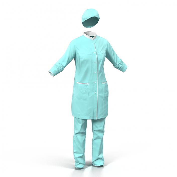 Female Surgeon Dress 3 3D