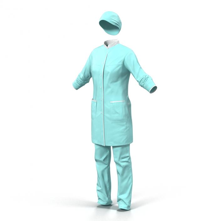 Female Surgeon Dress 3 3D