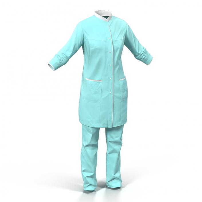 Female Surgeon Dress 4 3D