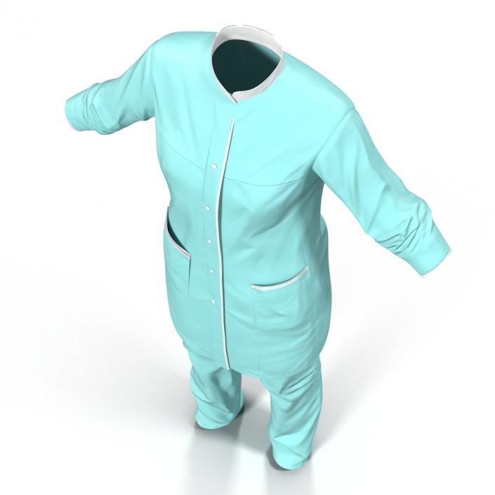 Female Surgeon Dress 4 3D