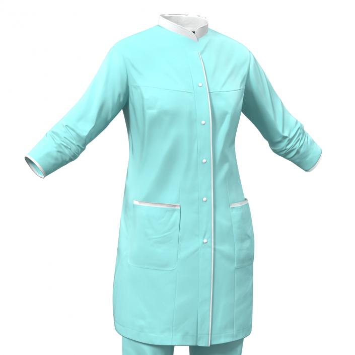 Female Surgeon Dress 4 3D