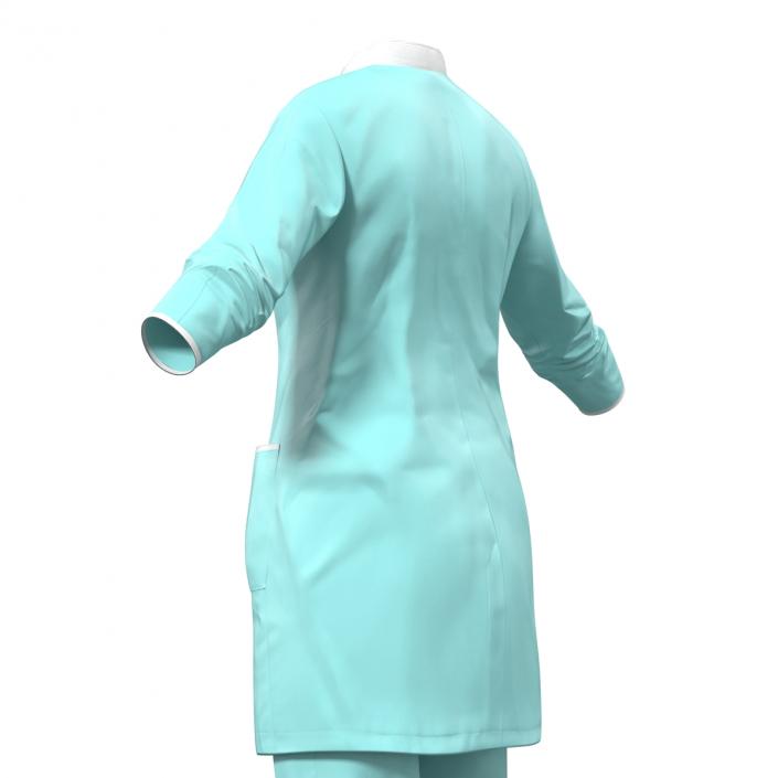 Female Surgeon Dress 4 3D