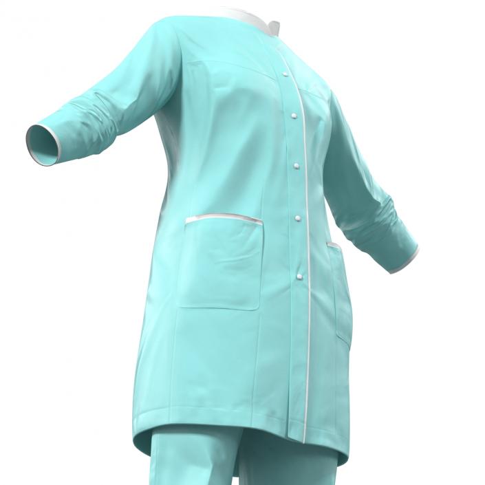 Female Surgeon Dress 4 3D