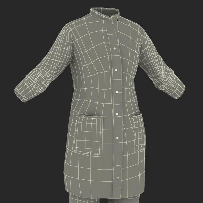 Female Surgeon Dress 4 3D