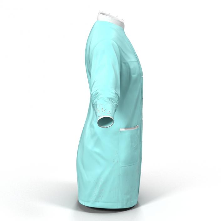 3D Female Surgeon Dress with Blood 5 model