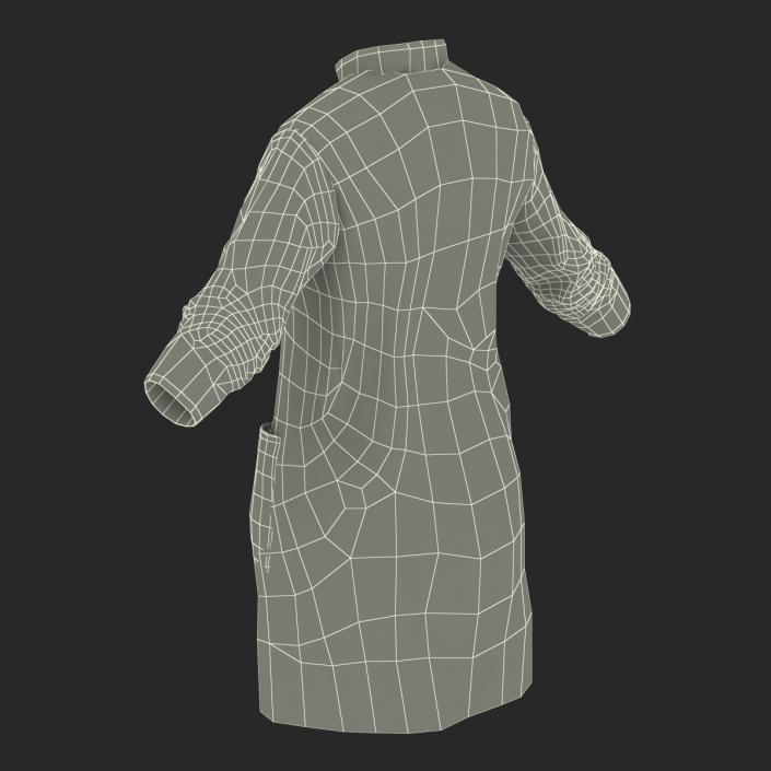 3D Female Surgeon Dress with Blood 5 model