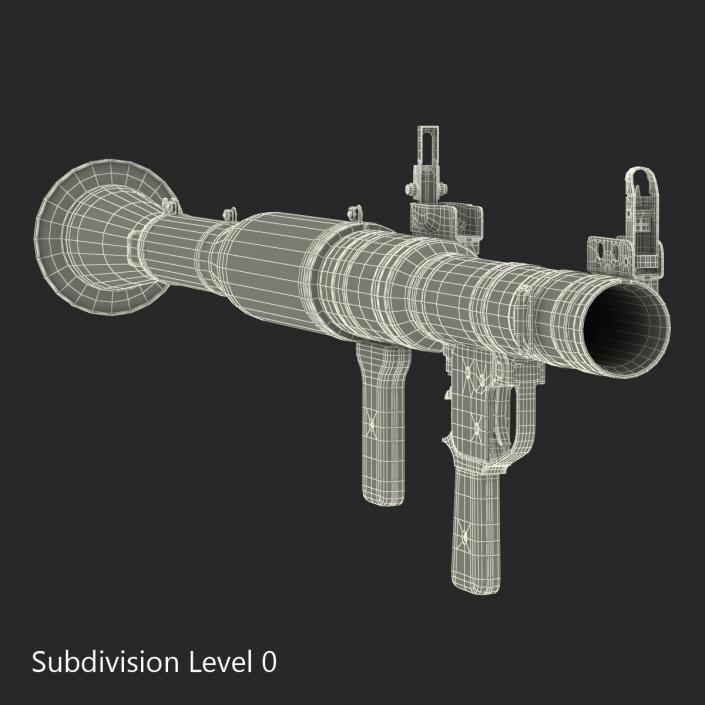 3D Portable Grenade Launcher RPG-7