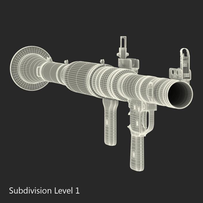 3D Portable Grenade Launcher RPG-7