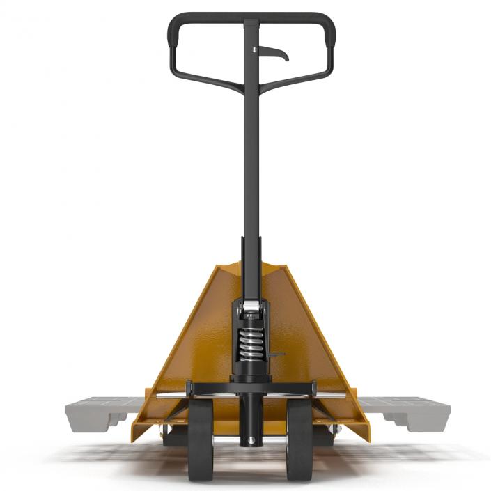 Pallet Jack and Plastic Pallet 2 3D