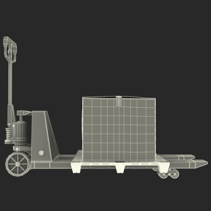 3D Pallet Jack and Plastic Pallet 2 3D Models Set