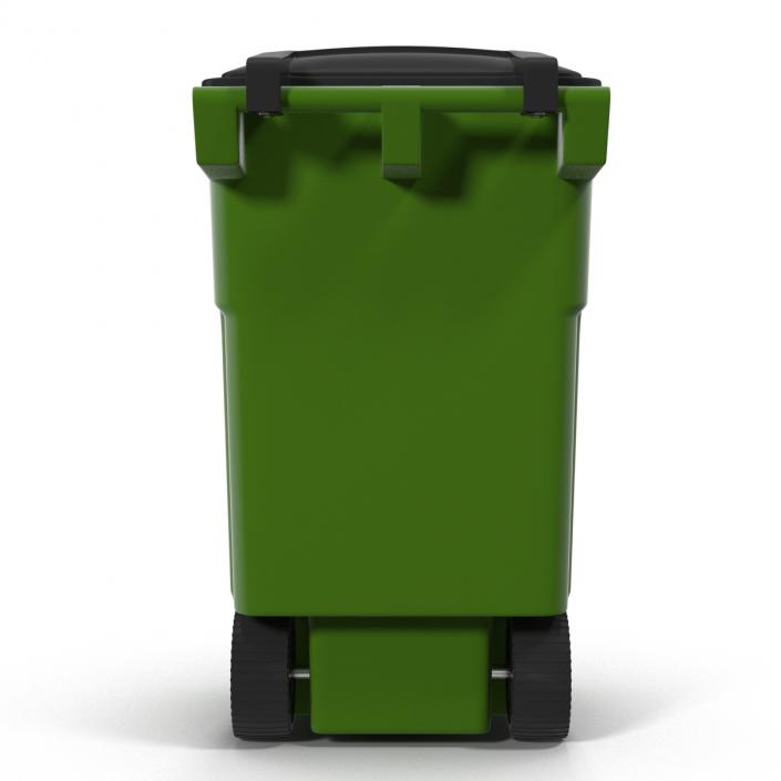 3D Wheeled Recycling Container with Lid