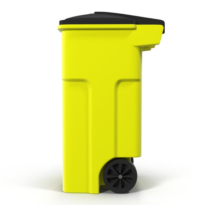 Recyling Bin Yellow 3D model