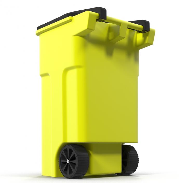 Recyling Bin Yellow 3D model