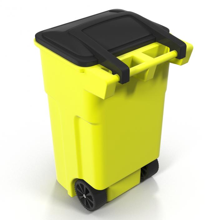 Recyling Bin Yellow 3D model