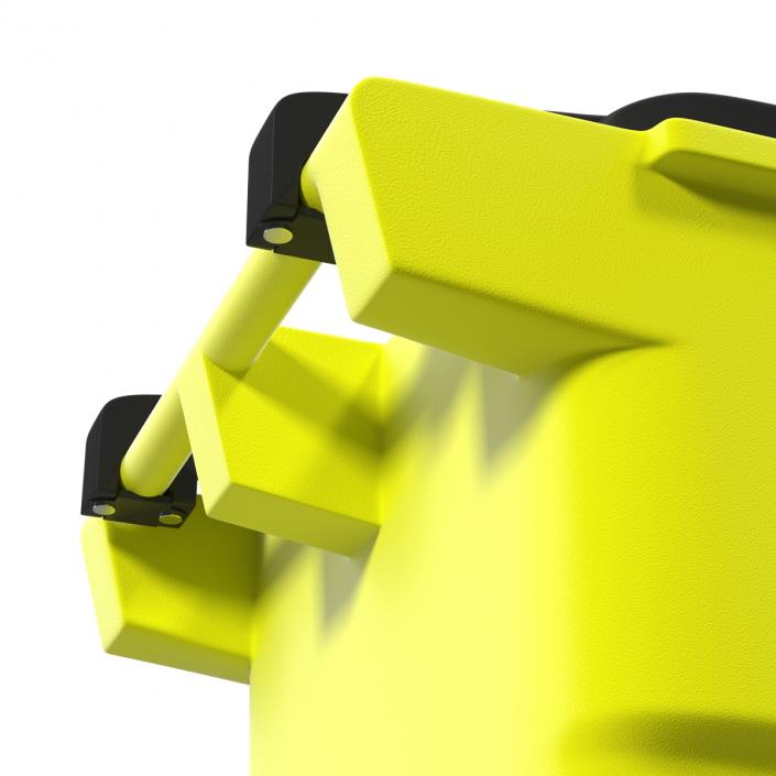 Recyling Bin Yellow 3D model