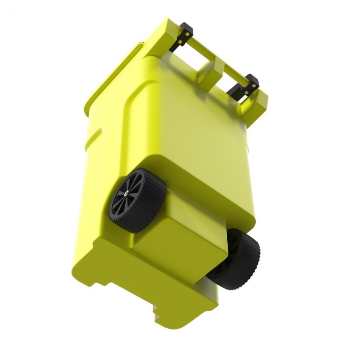 Recyling Bin Yellow 3D model