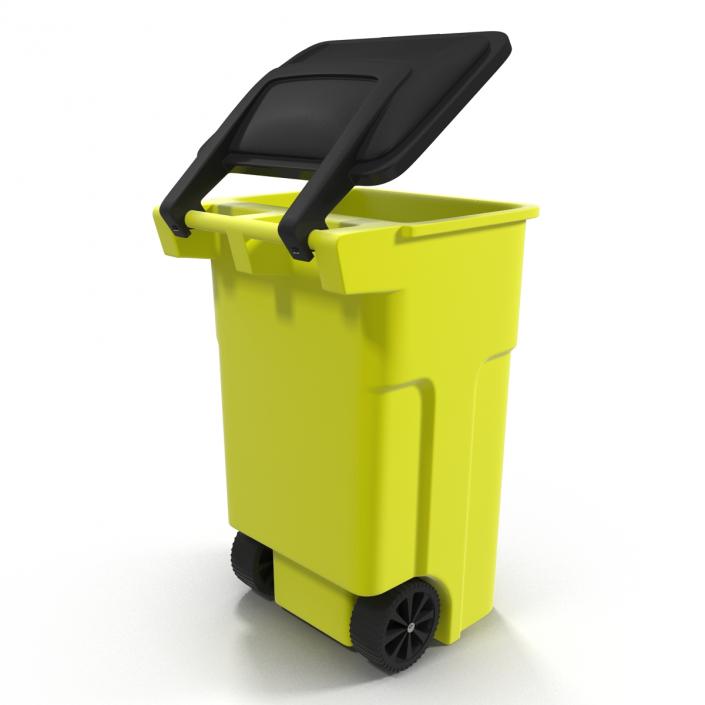 Recyling Bin Yellow 3D model