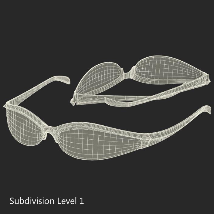 Sport Glasses 3 3D Models Set 3D model