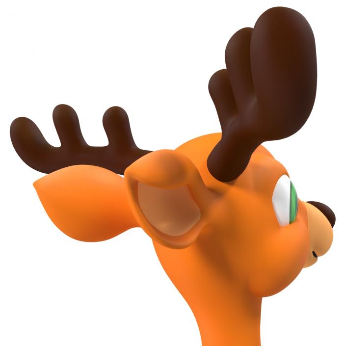 Cartoon Deer Rigged 3D model