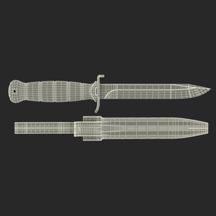 Military Field Knife 3D Models Set 3D model