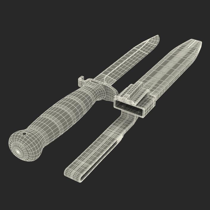 Military Field Knife 3D Models Set 3D model