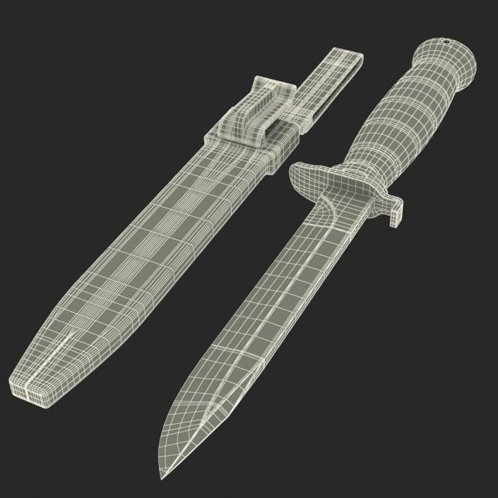 Military Field Knife 3D Models Set 3D model