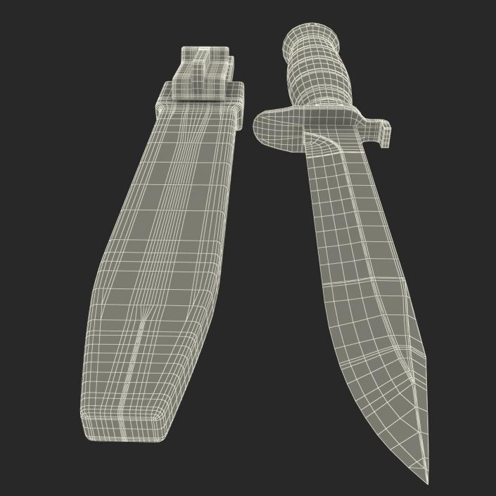 Military Field Knife 3D Models Set 3D model