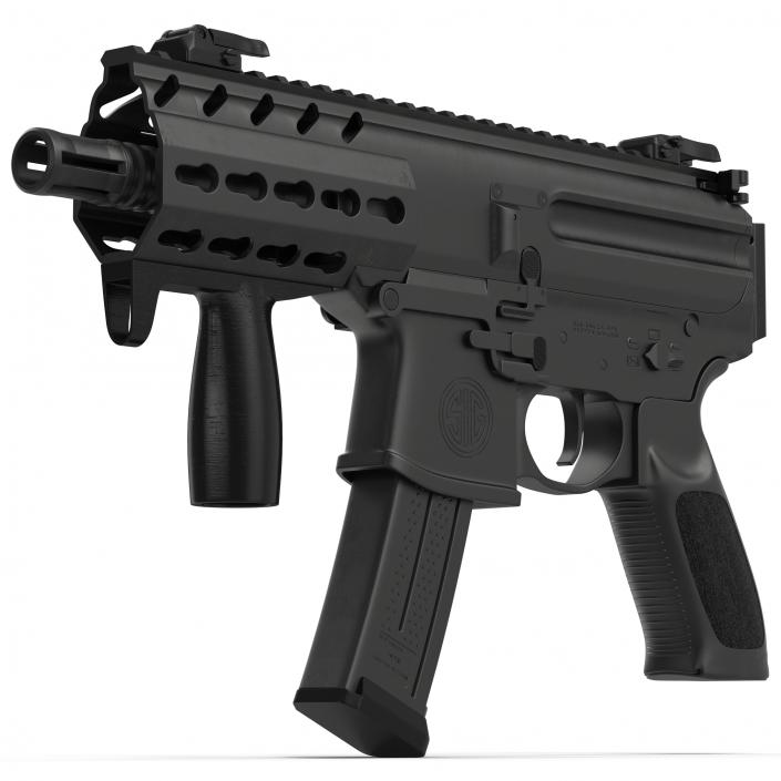 3D Machine Pistol Sig Sauer MPX model