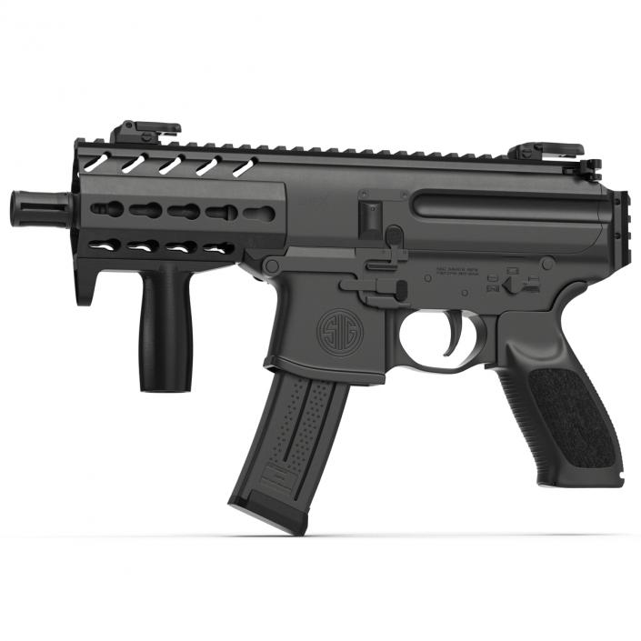 3D Machine Pistol Sig Sauer MPX model