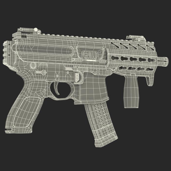 3D Machine Pistol Sig Sauer MPX model