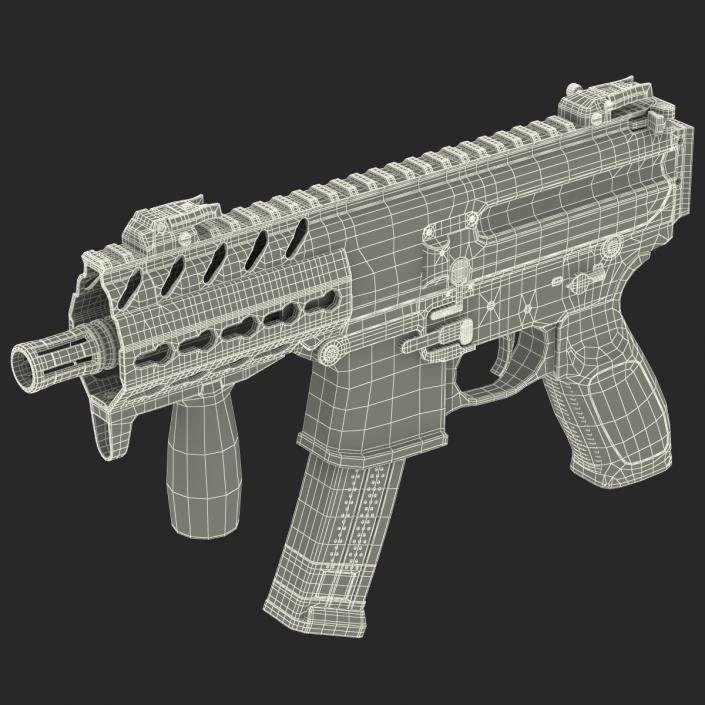 3D Machine Pistol Sig Sauer MPX model