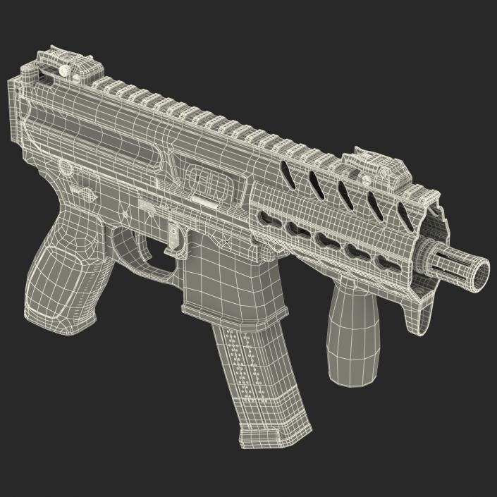 3D Machine Pistol Sig Sauer MPX model