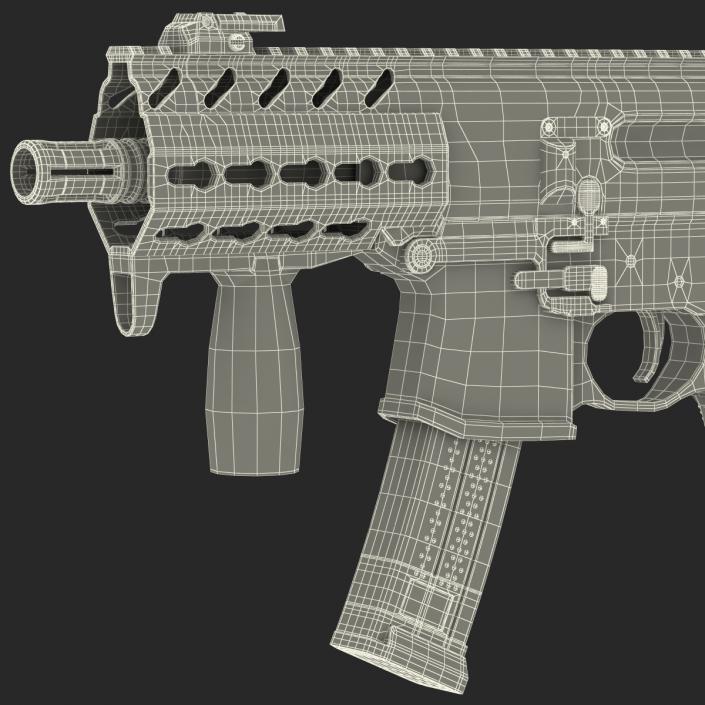 3D Machine Pistol Sig Sauer MPX model