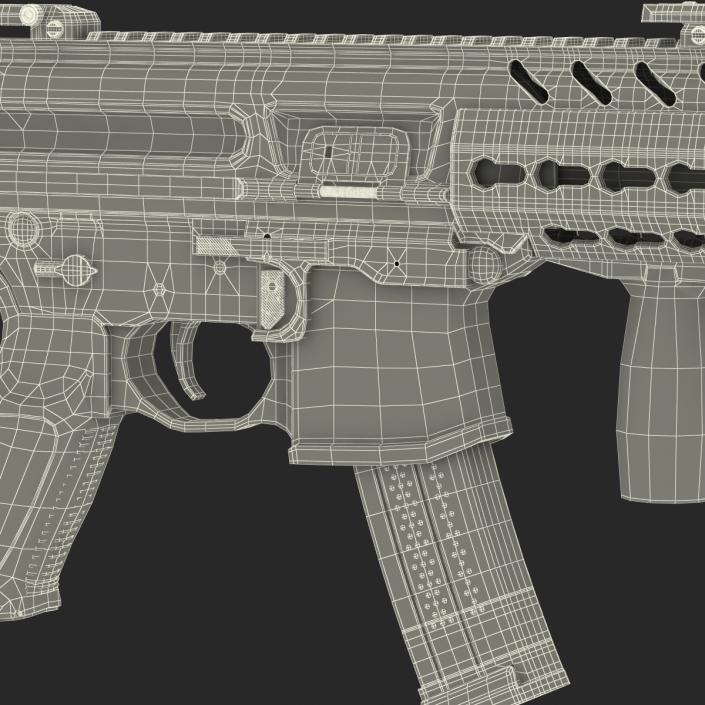 3D Machine Pistol Sig Sauer MPX model