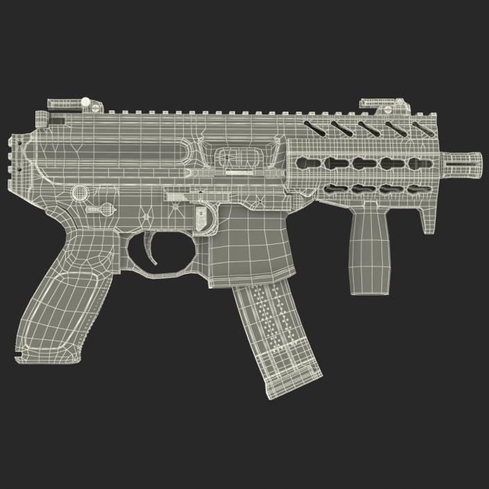 3D Machine Pistol Sig Sauer MPX model