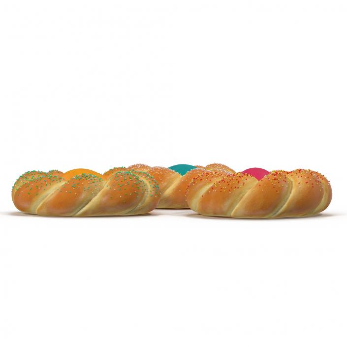 3D Easter Bread 3D Models Set