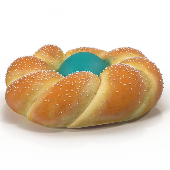 3D Easter Bread 3D Models Set