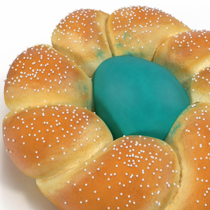 3D Easter Bread 3D Models Set