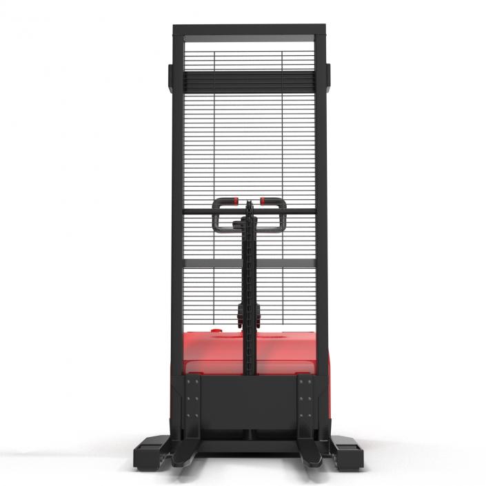 Electric Walkie Stacker Red 3D