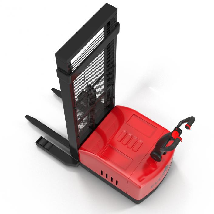 Electric Walkie Stacker Red 3D