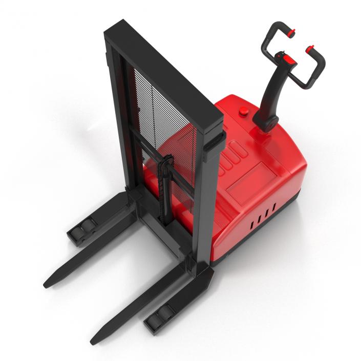 Electric Walkie Stacker Red 3D