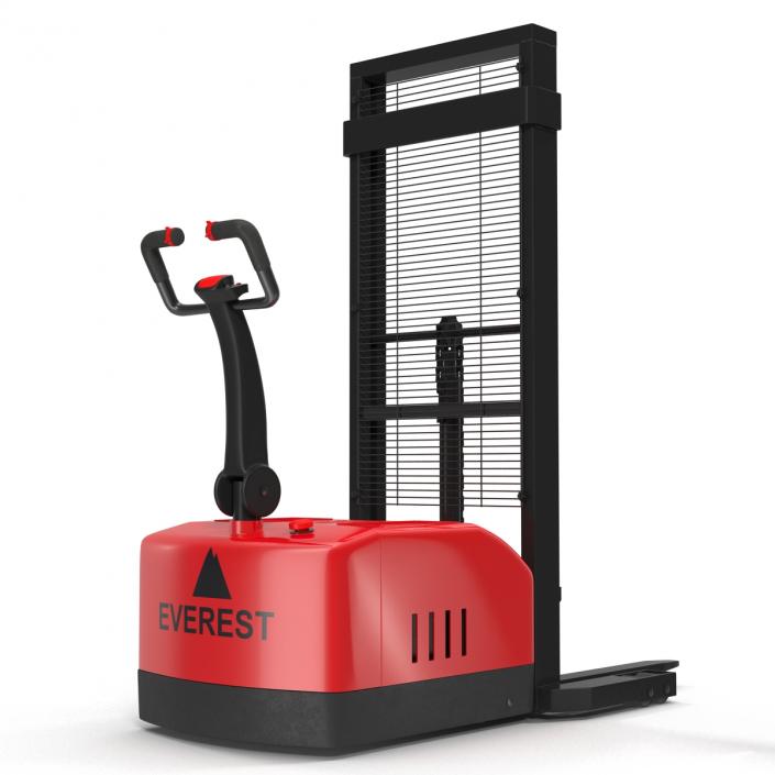 Electric Walkie Stacker Red 3D