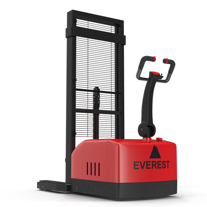 Electric Walkie Stacker Red 3D