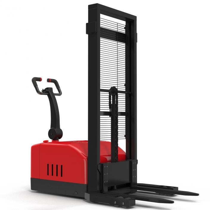 Electric Walkie Stacker Red 3D