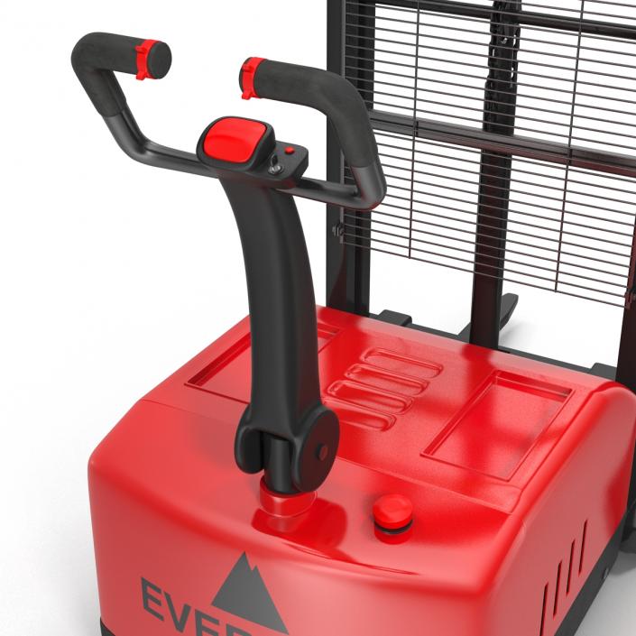 Electric Walkie Stacker Red 3D