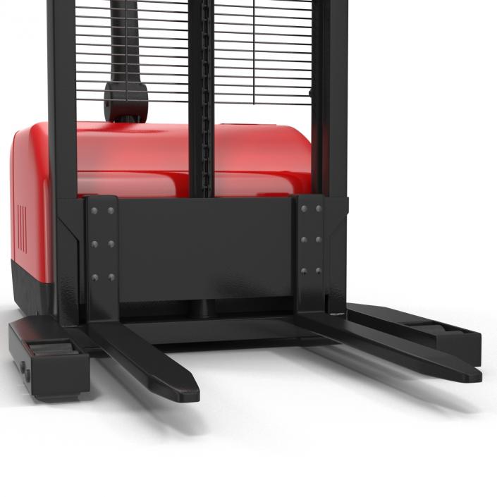 Electric Walkie Stacker Red 3D